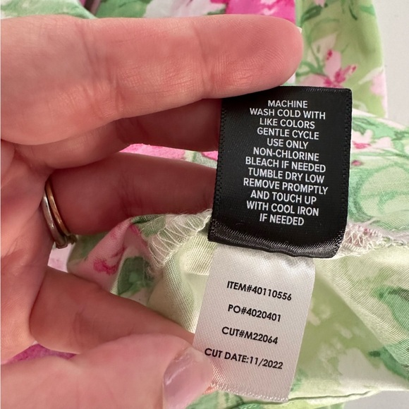 Torrid Womens 2 2X Green Pink Floral Poplin Cotton Ruffled Midi Dress - Picture 7 of 9